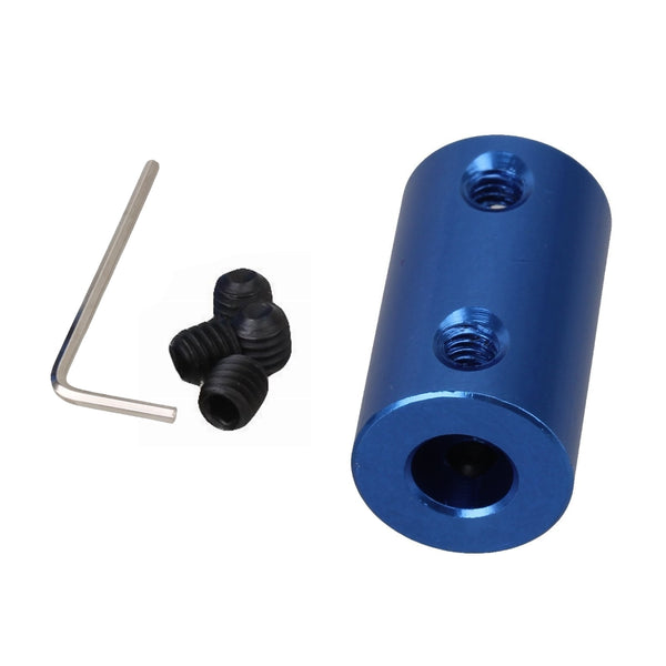 Rigid Shaft Motor Wheel Coupling Coupler Aluminum 4 / 5 / 6 / 6.35 / 8 / 10mm