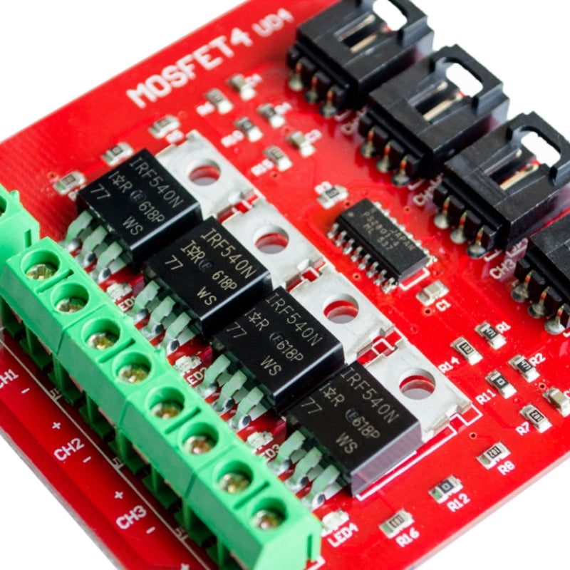 Four Channel 4 Route MOSFET Button IRF540 V2.0+ MOSFET Switch Module