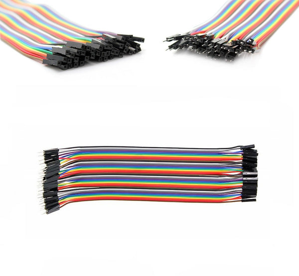 40pcs Dupont Female to Male jumper wire cable 20cm Pi Arduino Breadboard NEW