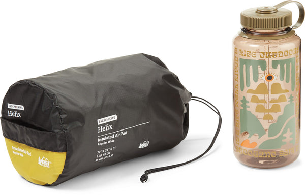 REI Co-op Helix Insulated Air Sleeping Pad LONG WIDE 4.9 R