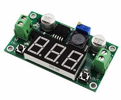 LM2596 DC 4.0~40 to 1.3-37V Adjustable Step-Down Power Module + LED Voltmeter