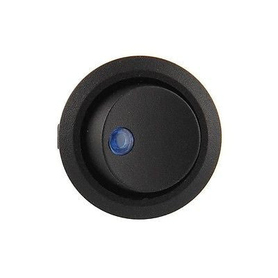 12V DC LED Lighted Dot  Round Rocker Switch Button Car Van Boat 4 x Switches