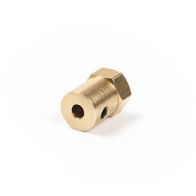 Brass Motor Shaft Hexagon HEX Coupler Robot Car Wheel 3/4/5/6/7mm Shaft Diameter