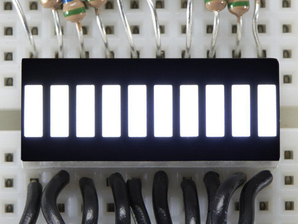 Adafruit 10 Segment Light Bar LED Display - WHITE
