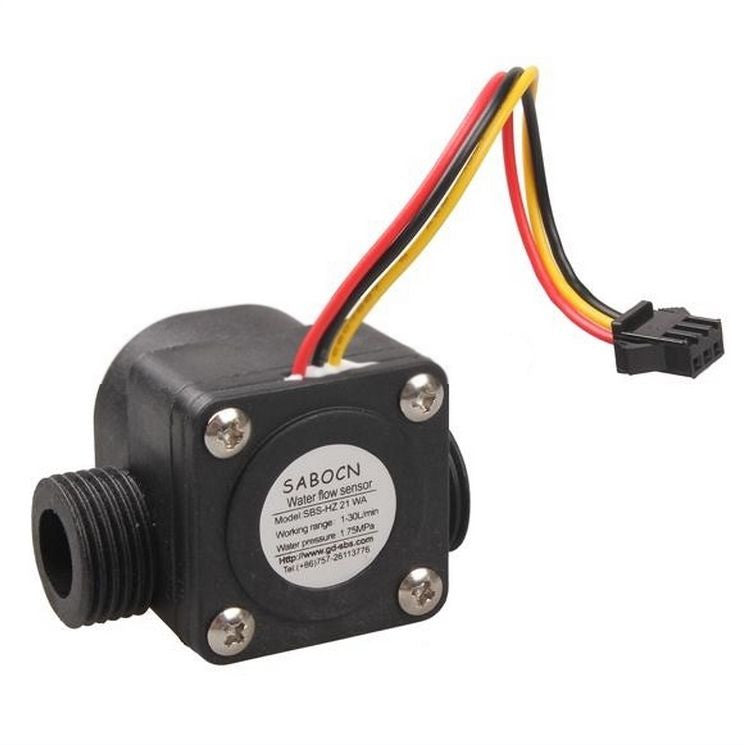 YF-S201 Water Flow Sensor G 1/2" Fluid Flowmeter Switch Counter 1-30L/min Meter