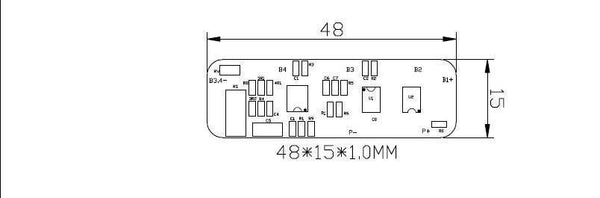 4A-5A PCB BMS Protection Board for 4 Packs 18650 Li-ion lithium Battery Cell