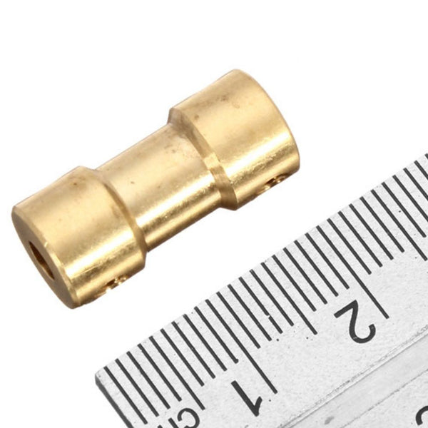 Copper Coupler Coupling for Motor Shaft Robot Smart Car  2/3//4/5mm Diameter