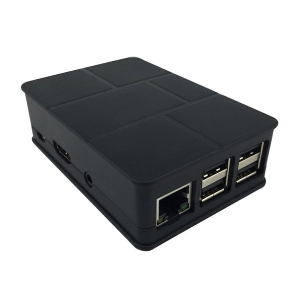 ABS Case Shell Enclosure BLACK + HEATSINK SET for Raspberry Pi 3 B / 2 B / B+