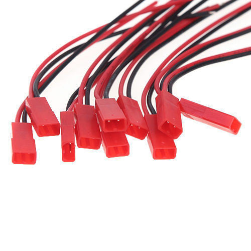 100mm JST Connector Plug Cable Male AND Female for RC Battery 5 / 10 Pairs