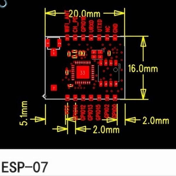 ESP8266 Remote Serial Port WIFI Transceiver Wireless Modules ESP-01 to ESP-12