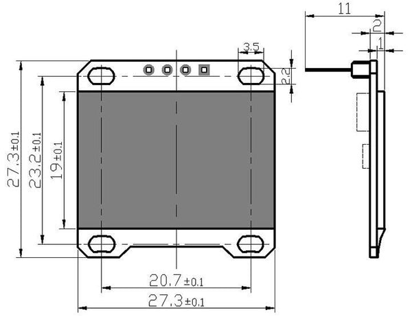 0.96" BLUE 12C Serial 128X64 OLED LCD LED Display Module for Arduino Pi