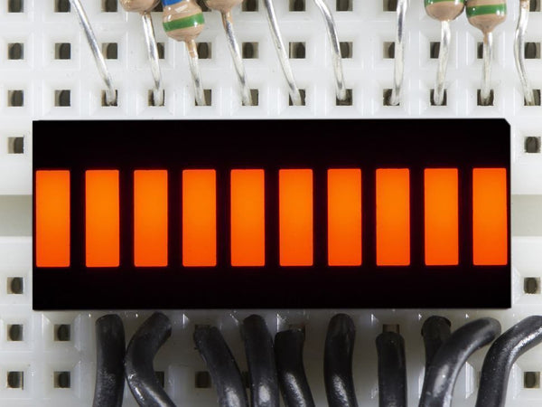 Adafruit 10 Segment Light Bar LED Display - AMBER