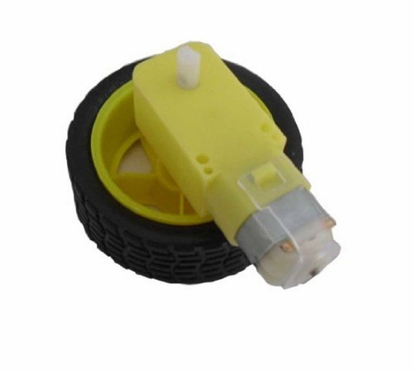 Smart Car Tire/Wheel with Gear Motor for arduino Pi /LPC/AVR/ARM car project NEW