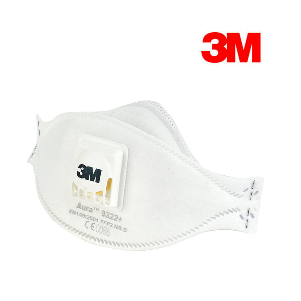 3M AURA 9322+ VALVED DUST/MIST RESPIRATOR MASK P2 N95