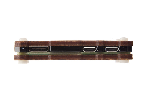 Raspberry Pi Zero Case with Ceramic Heatsink - Light Wood
