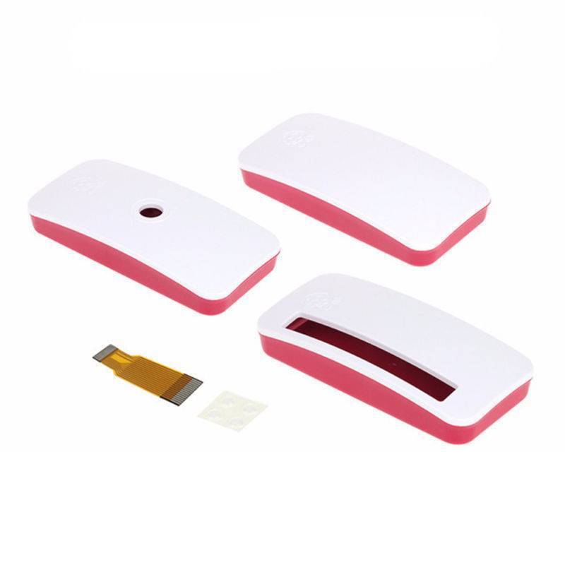 Raspberry Pi Zero Case with Three Lids Camera Cable & Rubber Feet