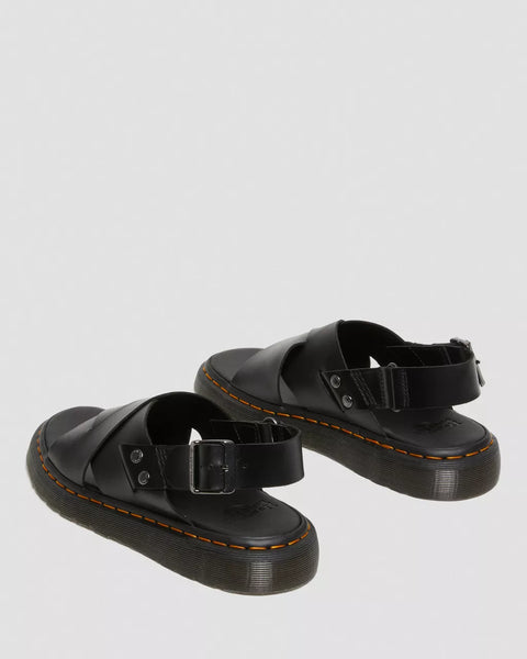 Zane Brando Leather Slingback Sandals BLACK