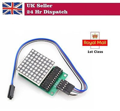 MAX7219 Dot Matrix MCU LED Display Control Module For Arduino Raspberry Pi