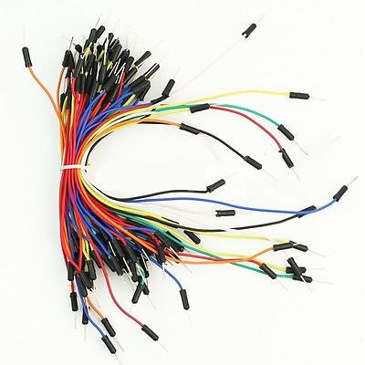 65 Pcs Solderless Male - Male  Breadboard Jumper Cables Wires for Arduino Pi