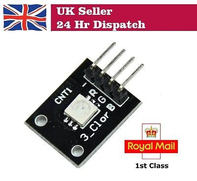 RGB 3 FULL Colour LED Module For Raspberry Pi Arduino Robot NEW DESIGN