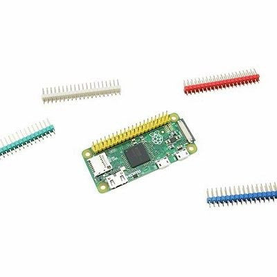 Colour Male 40 Pin (2x20) 2.54mm Header for Raspberry Pi Zero + Reset/TV Pins