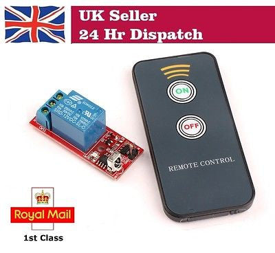 One 1CH Channel 5V LED Relay Module with IR Infrared Remote Control NEW
