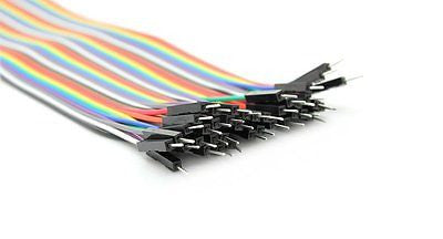 40pcs Dupont Male to Male jumper wire cable 20cm Pi Arduino Breadboard NEW