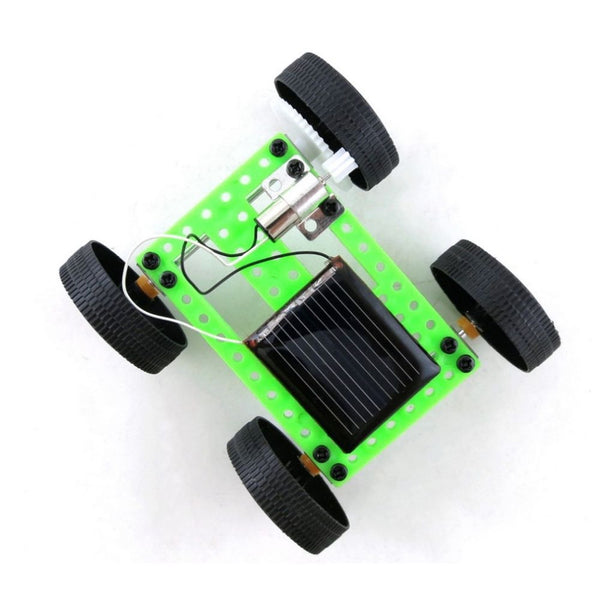 Mini Solar Powered Motor Toy DIY Kit Car Educational Gadget Hobby Robot Electric