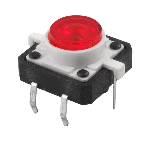 LED Lamp Momentary Tactile Push Button Switch 4 Pin PCB 12 x 12 x 7mm 5 PCS