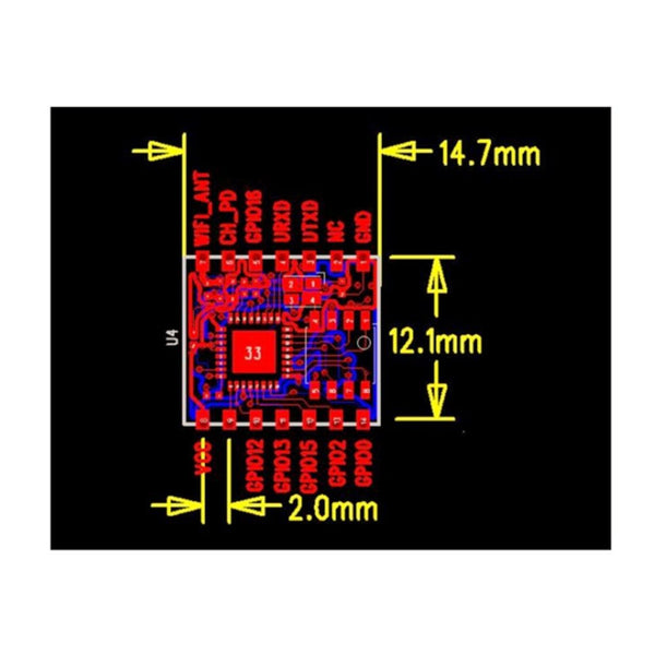 ESP8266 Remote Serial Port WIFI Transceiver Wireless Modules ESP-01 to ESP-12