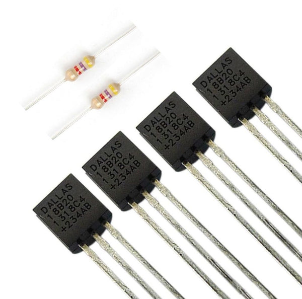 DS18B20 Digital Temperature Sensor + 4.7k Resistor for Pi Arduino 2 / 5 / 10 pcs