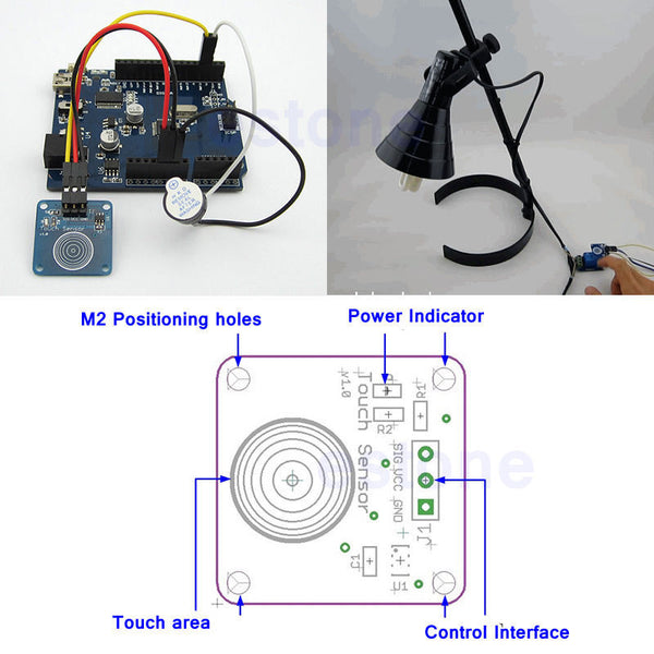 TTP223B Digital Touch Sensor Capacitive Touch Switch Module Raspberry Pi Arduino