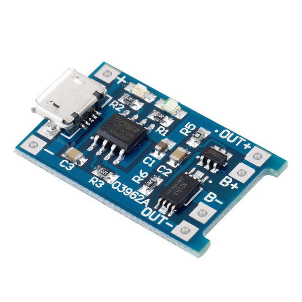 TP4056 5V 1A Micro USB 18650 Lithium Battery Charging Board  Module 1/2/5/10PCS