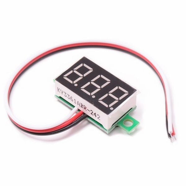 Mini DC 3.0-30V Red LED Panel Voltmeter Raspberry Pi  Arduino NEW