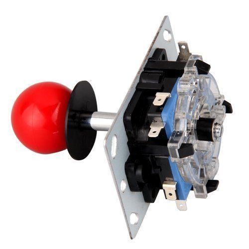 Red Joystick 8 way Controller for Arcade Games Arduino Raspberry Pi