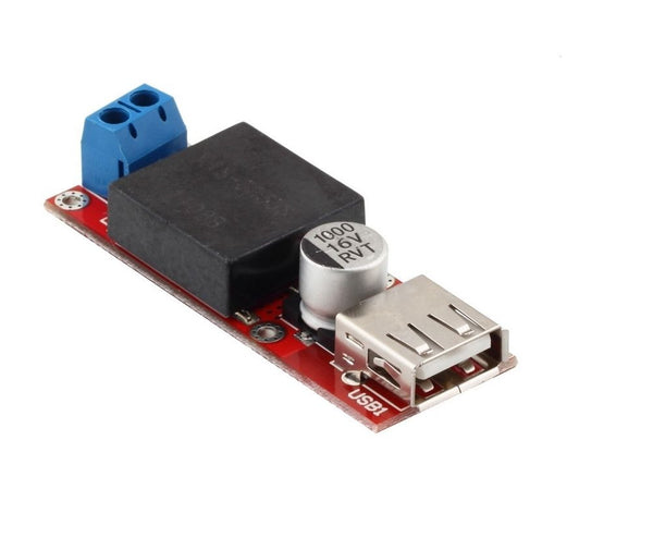 USB KIS3R33S 7V~24V to 5V / 3A  DC-DC Step-Down Power Supply module - RED