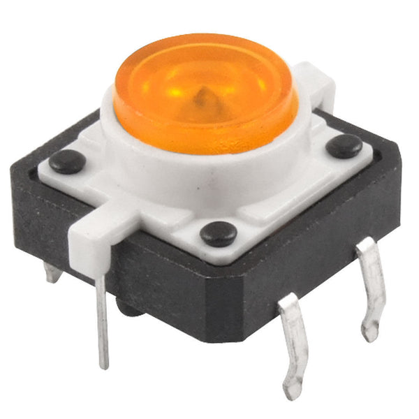 LED Lamp Momentary Tactile Push Button Switch 4 Pin PCB 12 x 12 x 7mm 5 PCS