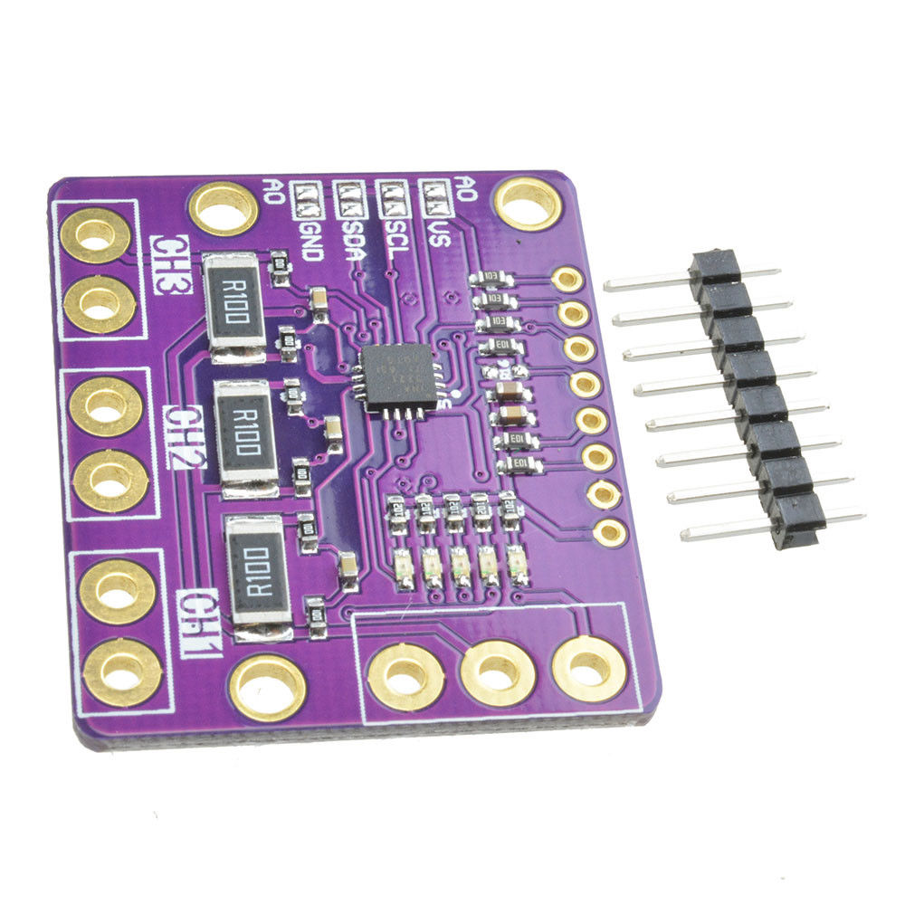 INA3221 Triple Channel Shunt Current Power Supply Voltage Monitor Sensor Board